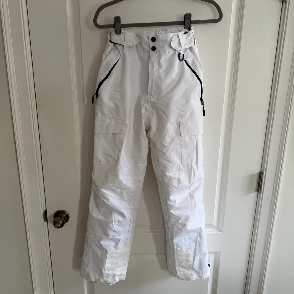 Wulful Women's White Softshell Ski Pants